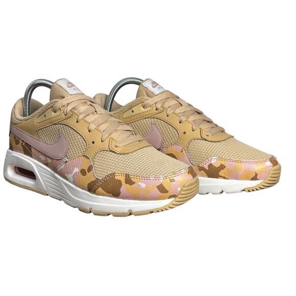 EUC Nike Air Max SC Sneakers Women’s 8.5 Sesame Pink Camouflage Retro Running - Picture 8 of 10
